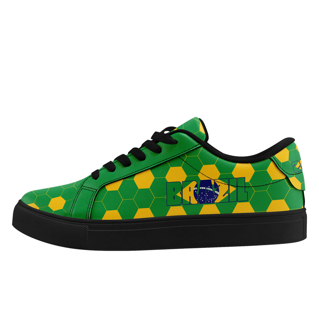 Custom 2026 World Cup Brazil Sneakers DIY Country Flag Running Shoes Lightweight Sport Shoes Gift for Football Fans Personalized Team Name and Logo FN023-F027052-5