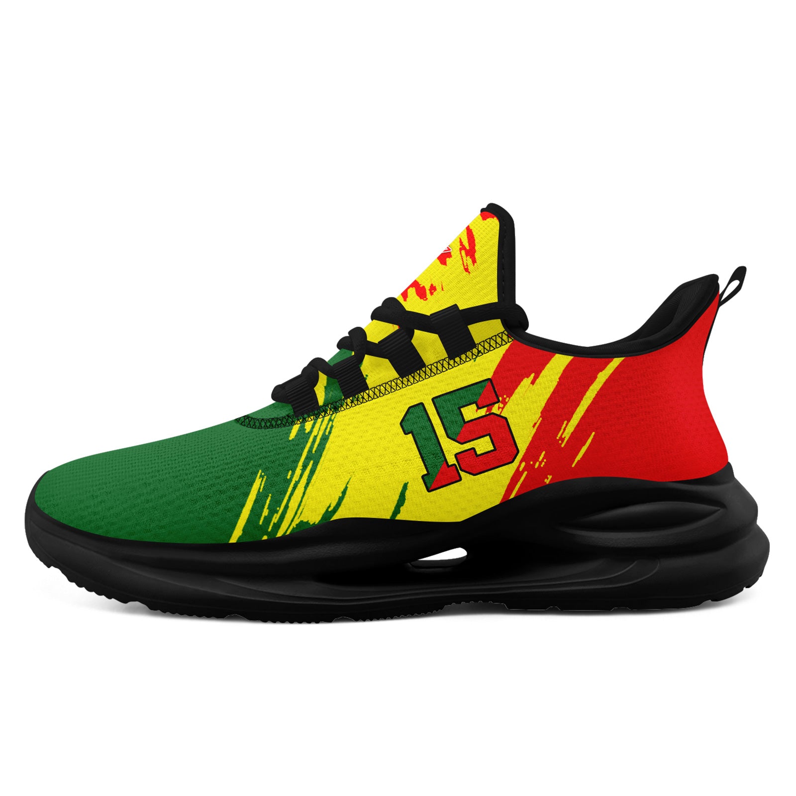 Custom 2026 World Cup Portugal Sneakers DIY Country Flag Running Shoes Lightweight Sport Shoes Gift for Football Fans Personalized Team Name and Logo FN079-F023086-1