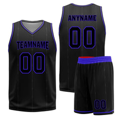 Custom Black Purple Red Toronto City Edition Personalized Reversible Basketball Set Sports Basketball Jersey BBJ01R-D0610-28