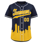 Custom Blue Orange City Edition Personalized Authentic Baseball Jersey BSBJ01-D017134