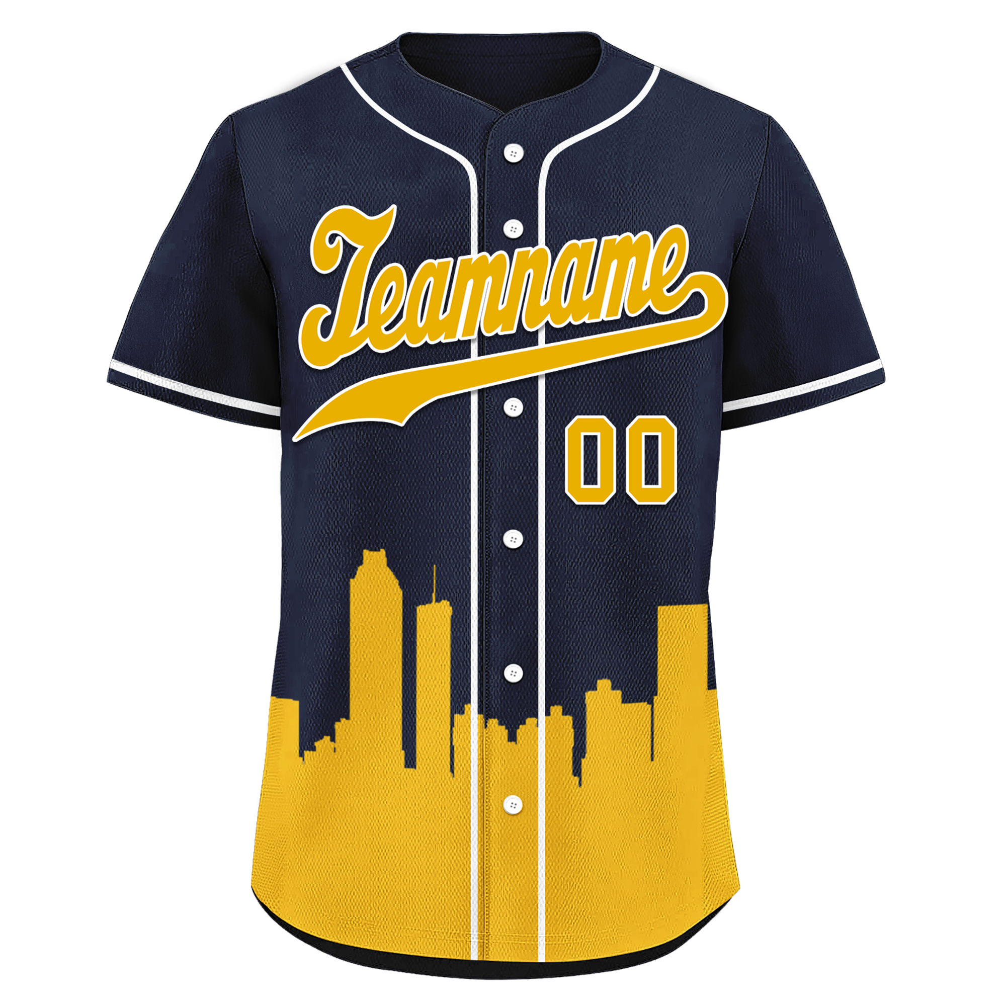 Custom Blue Orange City Edition Personalized Authentic Baseball Jersey BSBJ01-D017134