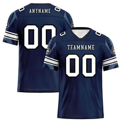 Custom Blue Dallas Personalized Authentic Football Jersey FBJ02-D025033-8