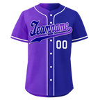 Custom Purple Blue Gradient Fashion Personalized Authentic Baseball Jersey BSBJ01-D0a7a0b