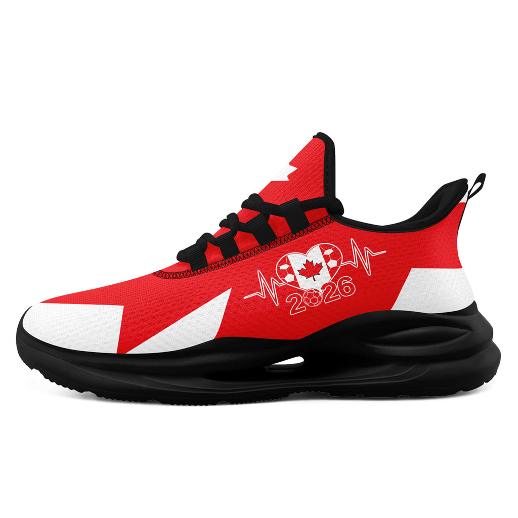 Custom 2026 World Cup Canada Sneakers DIY Country Flag Running Shoes Lightweight Sport Shoes Gift for Football Fans Personalized Team Name and Logo FN079-F023063-4