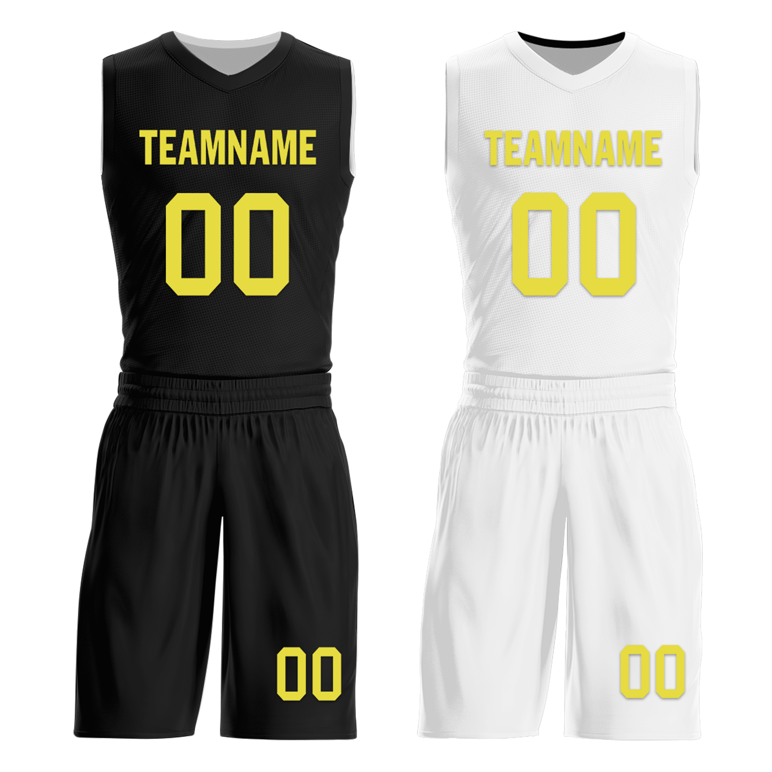 Custom Black White Classic Style Reversible Basketball Uniform Personalized Ordinary BBJR-D017048