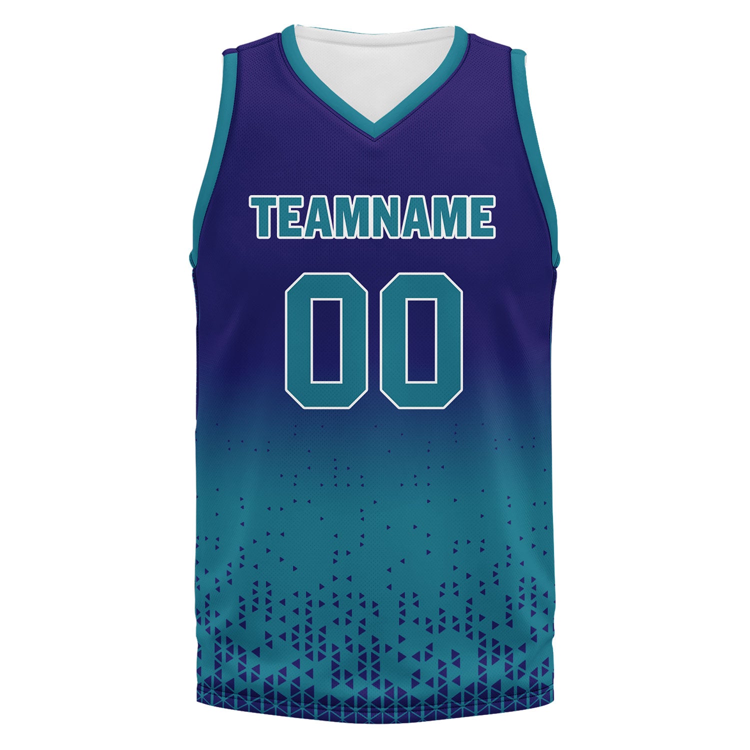 Custom Blue Fade Fashion Sports Uniform Basketball Jersey BBJ01-D020102-9