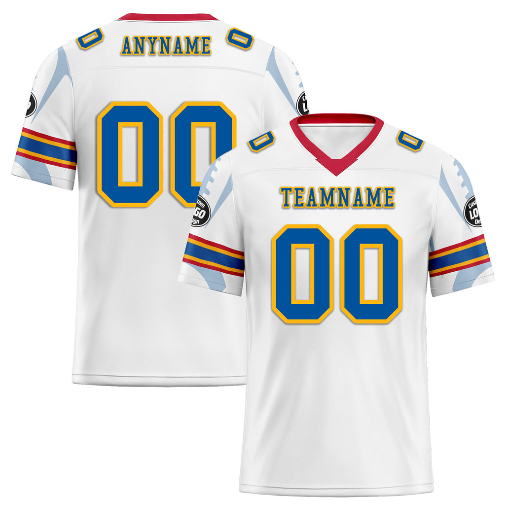 Custom White Pittsburgh Personalized Authentic Football Jersey FBJ02-D025033-31