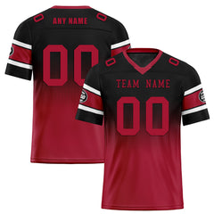 Custom Red Black Atlanta Personalized Authentic Football Jersey FBJ02-D020249-3