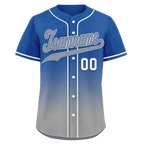 Custom Blue Grey Fade Fashion Personalized Authentic Baseball Jersey BSBJ01-D0a70bf