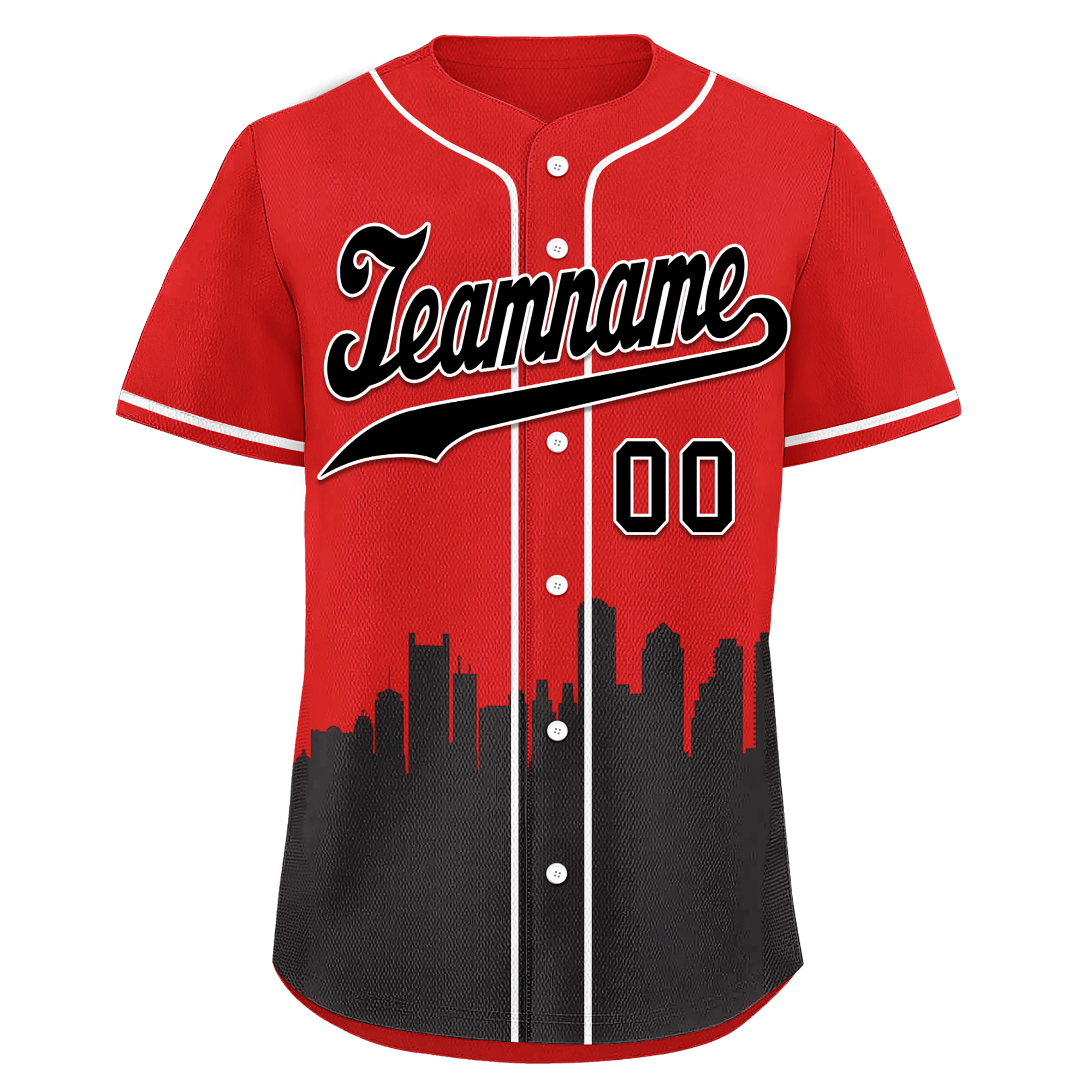 Custom Red Black City Edition Personalized Authentic Baseball Jersey BSBJ01-D017121
