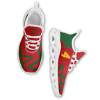 Custom Morocco 2026 World Cup Sneakers DIY Country Flag Running Shoes Lightweight Sport Shoes Gift for Football Fans Personalized Team Name and Logo FN003-F009115-9