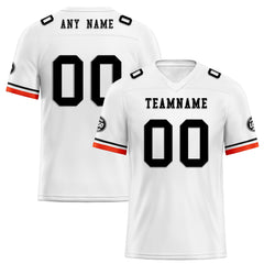 Custom White Cleveland Personalized Authentic Football Jersey FBJ02-D020263-8