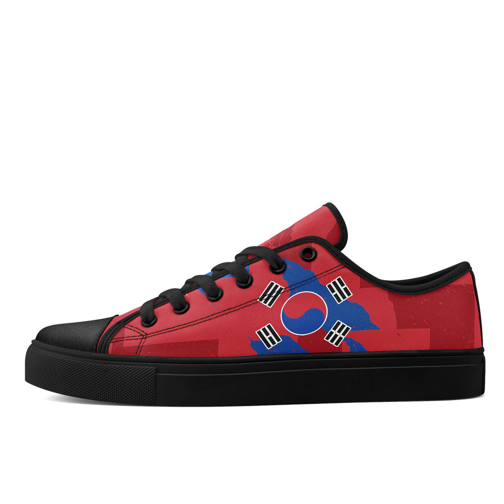 Custom South Korea 2026 World Cup Sneakers DIY Country Flag Running Shoes Lightweight Sport Shoes Gift for Football Fans Personalized Team Name and Logo FN027-F009081-1