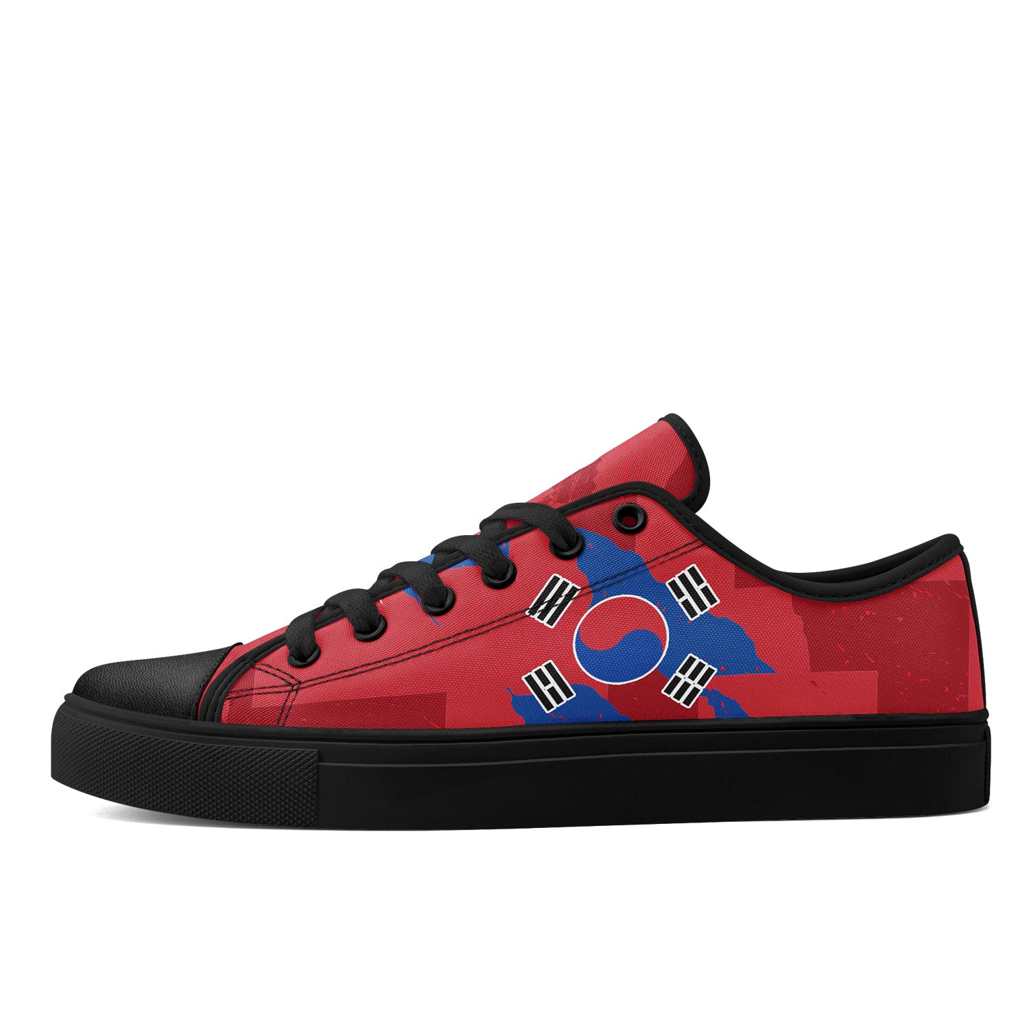Custom South Korea 2026 World Cup Sneakers DIY Country Flag Running Shoes Lightweight Sport Shoes Gift for Football Fans Personalized Team Name and Logo FN027-F009081-1
