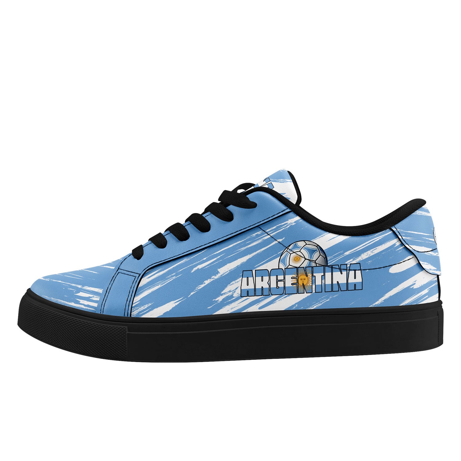 Custom 2026 World Cup Argentina Sneakers DIY Country Flag Running Shoes Lightweight Sport Shoes Gift for Football Fans Personalized Team Name and Logo FN023-F027051-4
