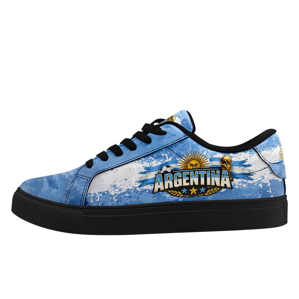 Custom 2026 World Cup Argentina Sneakers DIY Country Flag Running Shoes Lightweight Sport Shoes Gift for Football Fans Personalized Team Name and Logo FN023-F027051-2