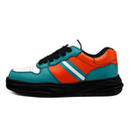 Custom Green Orange Miami Shoes Personalized Sneaker FN032-D020389-24