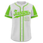 Custom Gray Green Raglan Sleeves Personalized Authentic Baseball Jersey BSBJ01-D017190