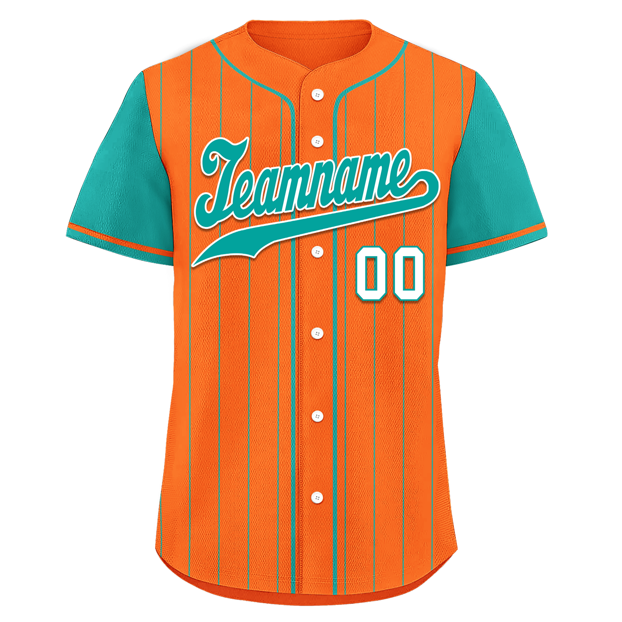 Custom Orange Cyan Stripe Fashion Personalized Authentic Baseball Jersey BSBJ01-D017234