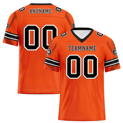 Custom Orange Cincinnati Personalized Authentic Football Jersey FBJ02-D025033-6