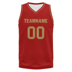 Custom Red Classic Style Sports Uniform Basketball Jersey BBJ01-D020105-21