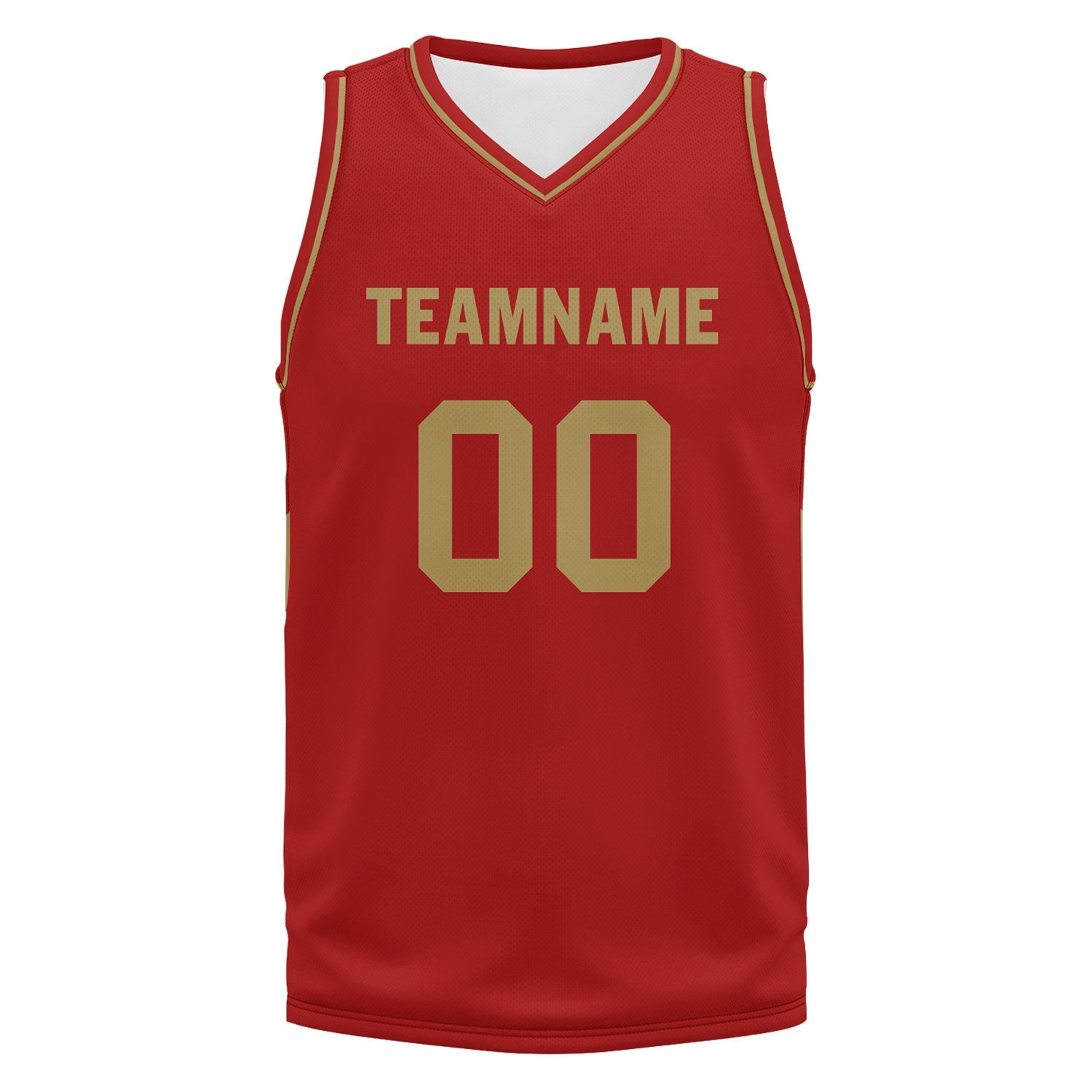 Custom Red Classic Style Sports Uniform Basketball Jersey BBJ01-D020105-21