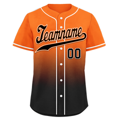 Custom Orange Black Fade Fashion Personalized Authentic Baseball Jersey BSBJ01-D0a70c7