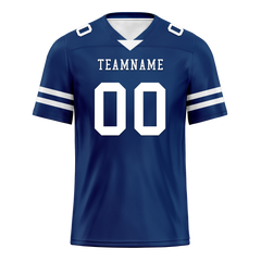 Custom Blue Classic Style Personalized Authentic Football Jersey FBJ02-bd0a70bf