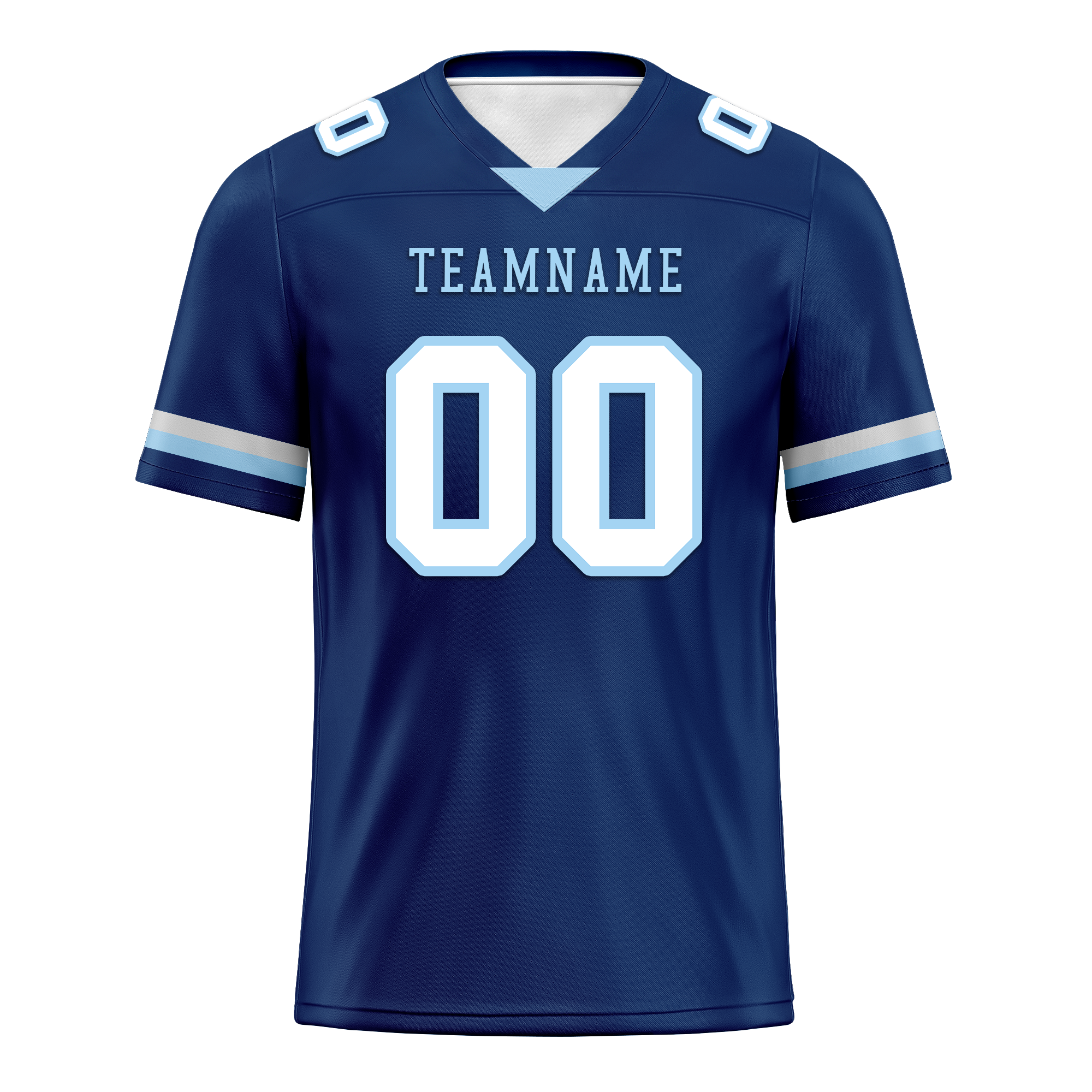 Custom Blue Classic Style Personalized Authentic Football Jersey FBJ02-bd0a70a7