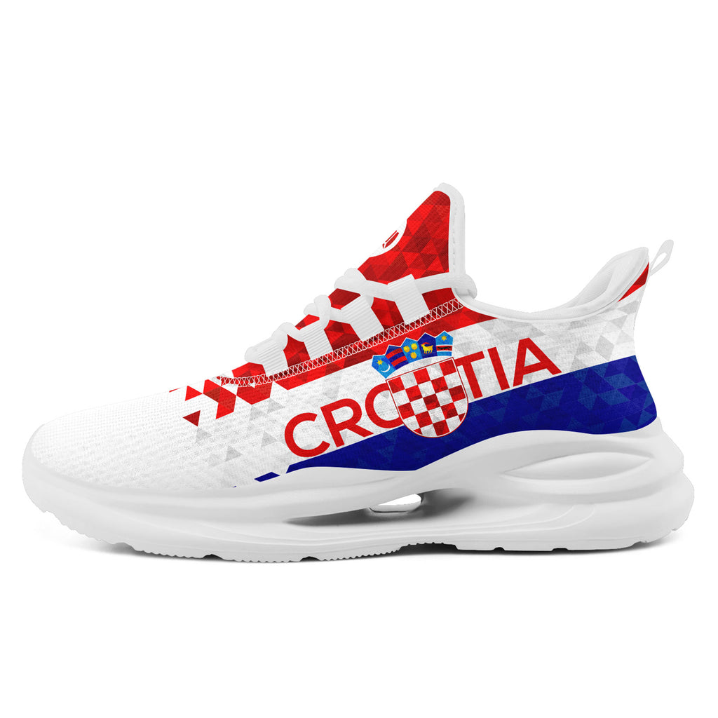 Custom Croatia 2026 World Cup Sneakers DIY Country Flag Running Shoes Lightweight Sport Shoes Gift for Football Fans Personalized Team Name and Logo FN079-F009105-5