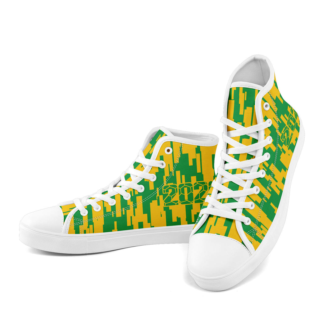 Custom 2026 World Cup Brazil Sneakers DIY Country Flag Running Shoes Lightweight Sport Shoes Gift for Football Fans Personalized Team Name and Logo FN024-F027092-2