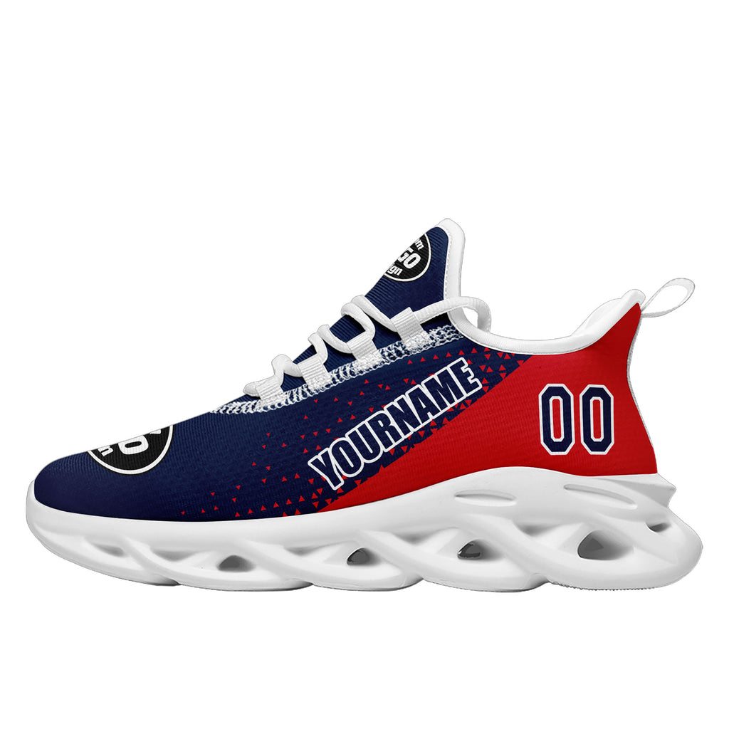 Custom Red Blue Jersey MaxSoul Shoes and Hat Combo Offer Personalized ZH-D0b008e-a