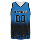Custom Blue Black Fade Fashion Sports Uniform Basketball Jersey BBJ01-D020102-11