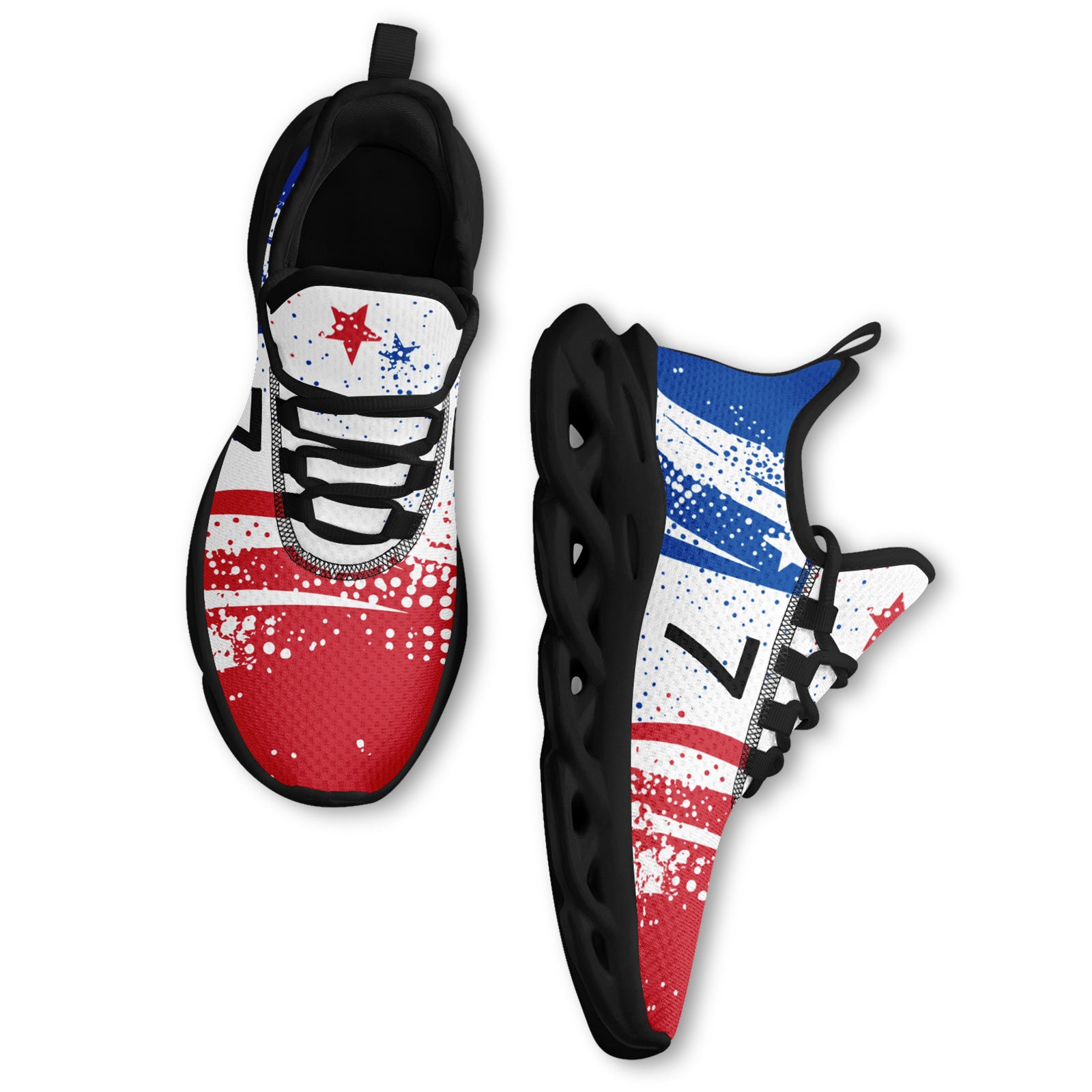 Custom South Korea 2026 World Cup Sneakers DIY Country Flag Running Shoes Lightweight Sport Shoes Gift for Football Fans Personalized Team Name and Logo FN003-F009114-2