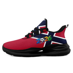 Custom 2026 World Cup Norway Sneakers DIY Country Flag Running Shoes Lightweight Sport Shoes Gift for Football Fans Personalized Team Name and Logo FN079-F027070-4