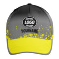 Custom Gray Yellow Hat Sport Design Cap Stitched Adjustable Personalized YW061-D020231-9