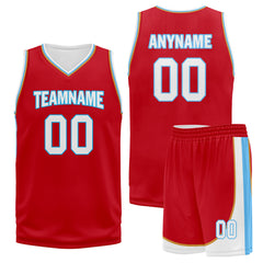 Custom Red White Blue City Edition Personalized Sports Uniform Authentic Basketball Jersey BBJ01-D06101-15