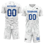 Custom White Gray Soccer Sets Jersey Personalized SCJ101-D28036