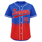 Custom Blue Red City Edition Personalized Authentic Baseball Jersey BSBJ01-D017129