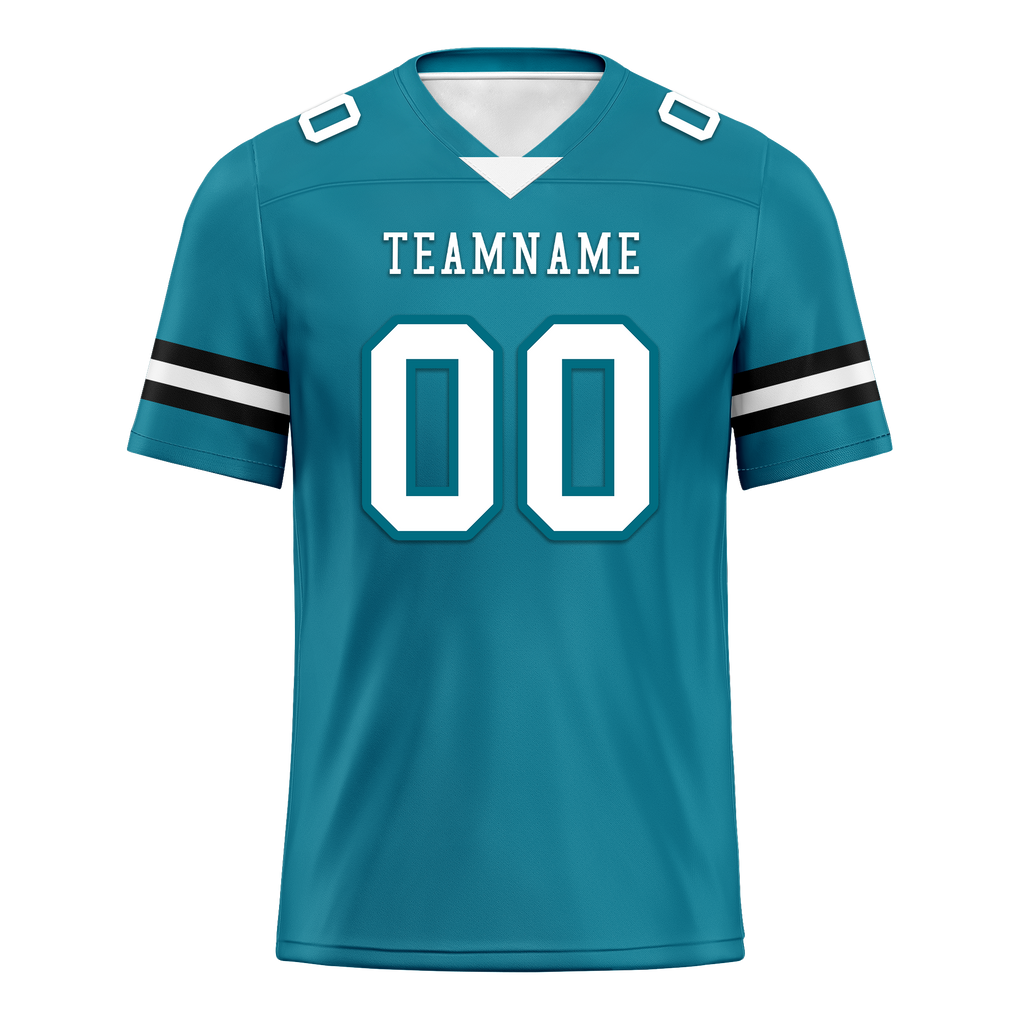 Custom Blue Classic Style Personalized Authentic Football Jersey FBJ02-bd0a70be