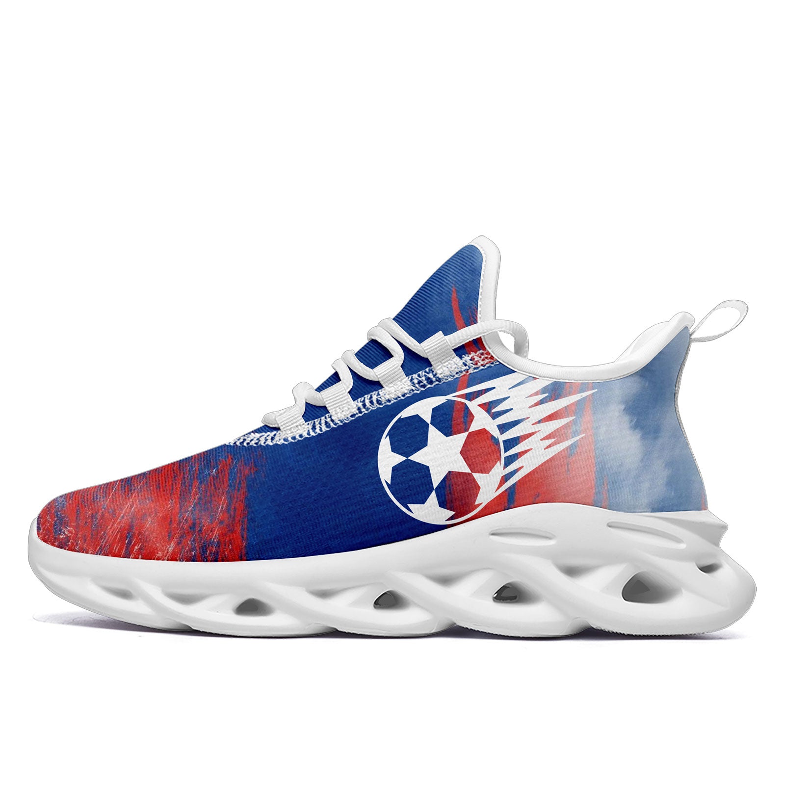 Custom France 2026 World Cup Sneakers DIY Country Flag Running Shoes Lightweight Sport Shoes Gift for Football Fans Personalized Team Name and Logo FN003-F025037-1