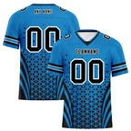 Custom Blue Black North Carolina Personalized Authentic Football Jersey FBJ02-D023033-5