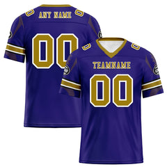 Custom Purple Baltimore Personalized Authentic Football Jersey FBJ02-D025033-4