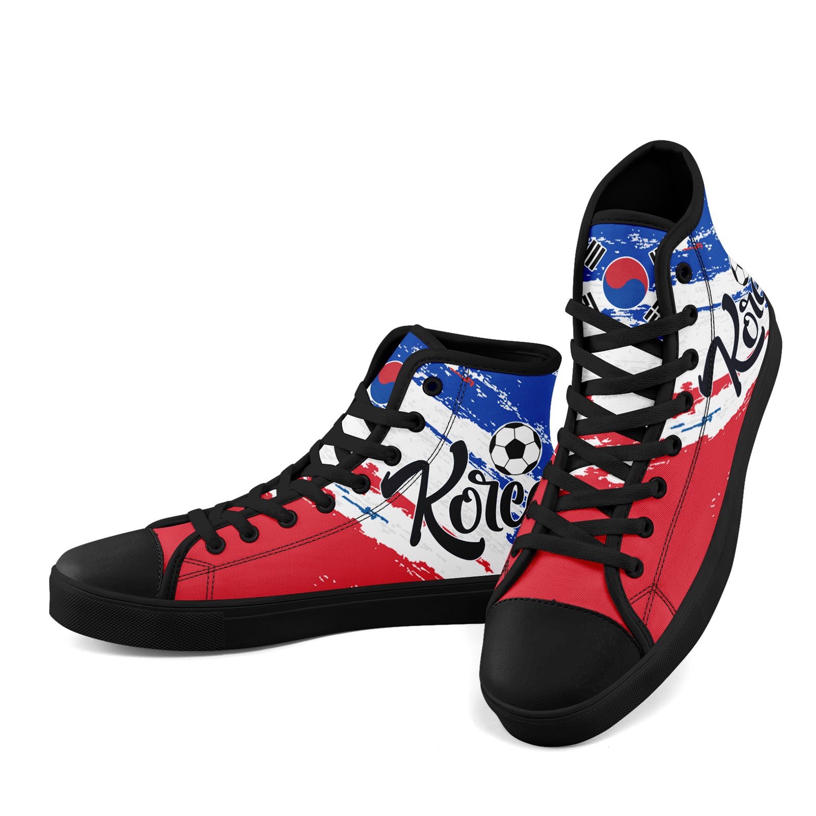 Custom South Korea 2026 World Cup Sneakers DIY Country Flag Running Shoes Lightweight Sport Shoes Gift for Football Fans Personalized Team Name and Logo FN024-F009070-2
