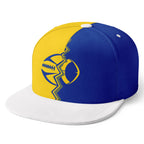 Custom Yellow Blue California MaxSoul Shoes and Hat Combo Offer Personalized Combo ZH-D028017-8