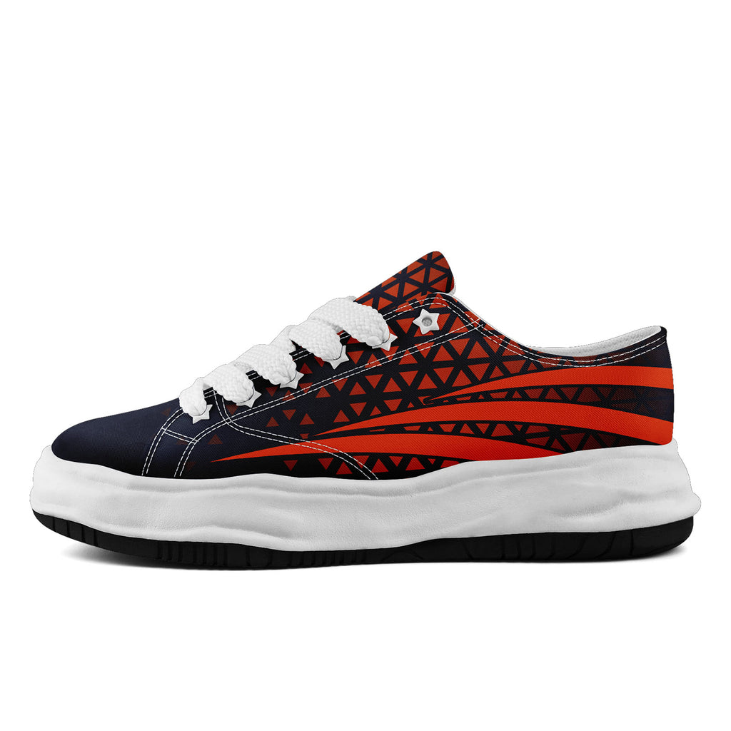 Custom Black Orange Illinois Football Jersey and Sports Shoes Combo Offer Personalized Combo ZH-D023031-7
