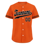 Custom Orange Black Classic Style Black Personalized Authentic Baseball Jersey BSBJ01-bd0fa0a