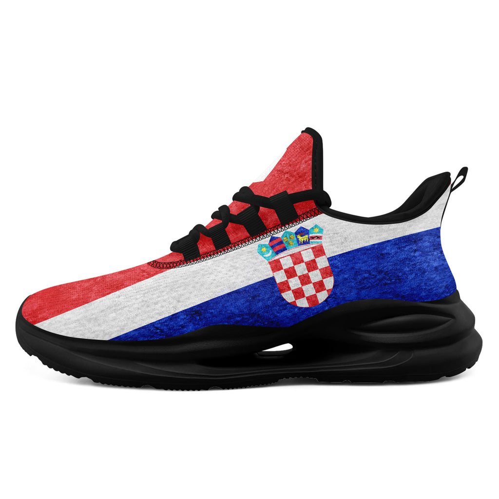 Custom Croatia 2026 World Cup Sneakers DIY Country Flag Running Shoes Lightweight Sport Shoes Gift for Football Fans Personalized Team Name and Logo FN079-F009105-3