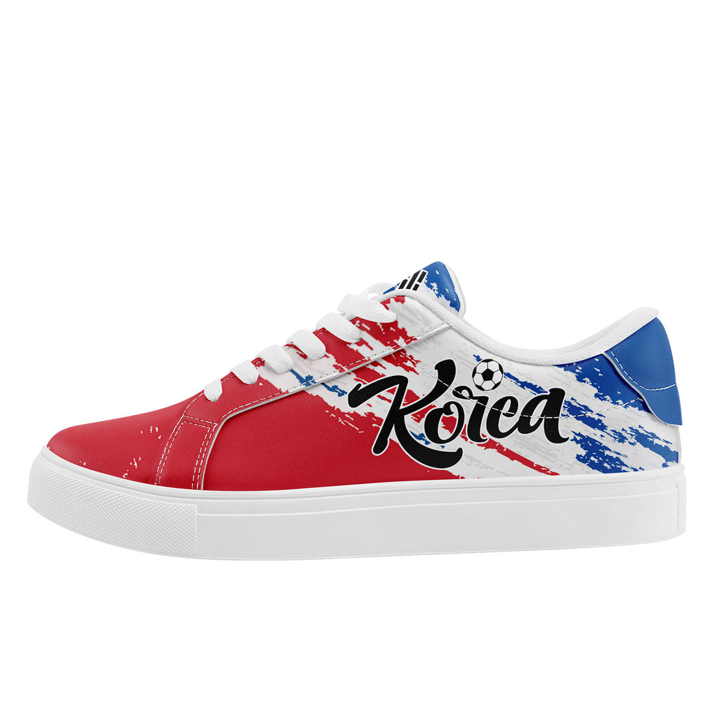 Custom South Korea 2026 World Cup Sneakers DIY Country Flag Running Shoes Lightweight Sport Shoes Gift for Football Fans Personalized Team Name and Logo FN023-F009080-2