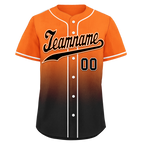 Custom Orange Black Fade Fashion Personalized Authentic Baseball Jersey BSBJ01-D0a70c7